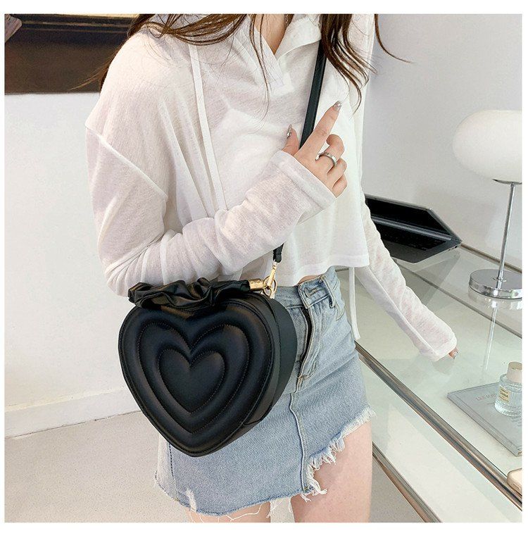 Y2K Aesthetic Retro Vintage Heart Shoulder Bag