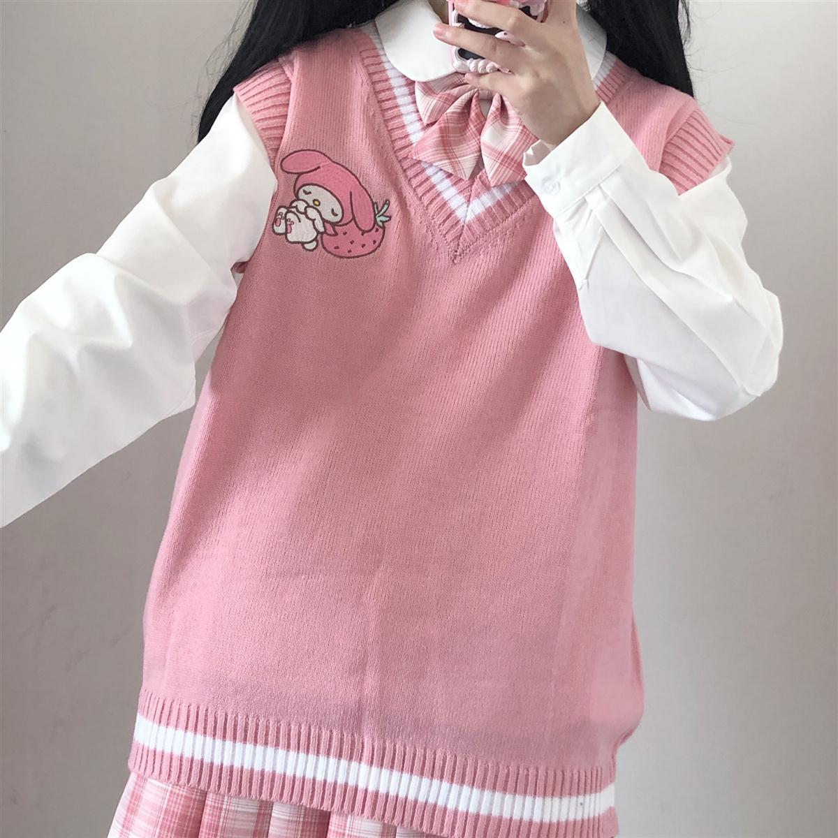 Kawaii Sweater Vest My Melody Pink