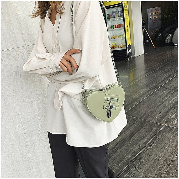 90s Grunge Heart Blade Crossbody Bag