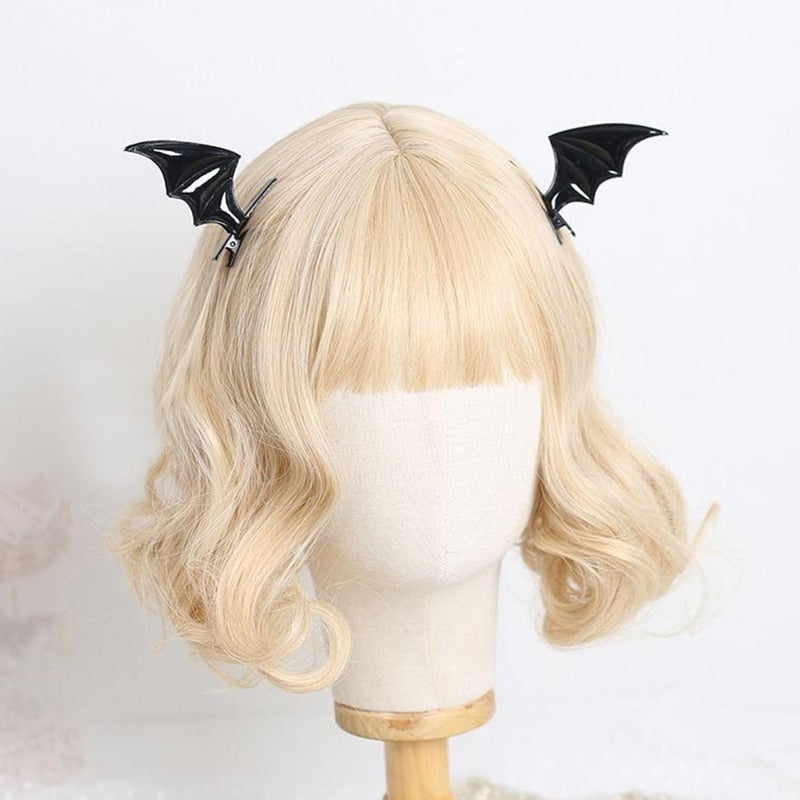 Gothic Bat Wings Hair Clips