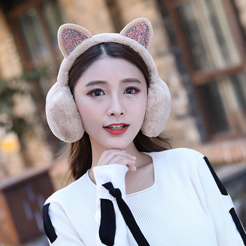 Kawaii Lovely Fur Cat Ears Earmuffs