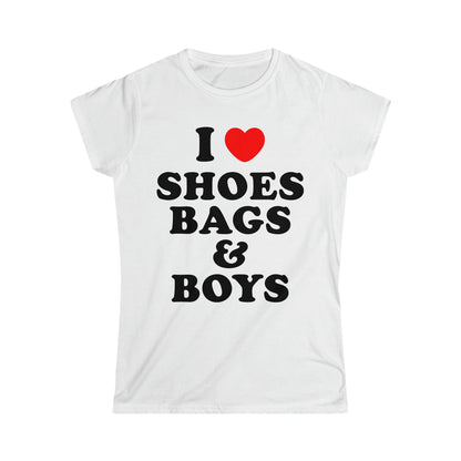 I Heart Shoes Bags & Boys Girly T-Shirt
