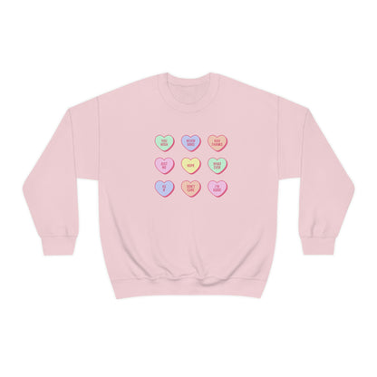 Valentines Heart Candy Sweatshirt