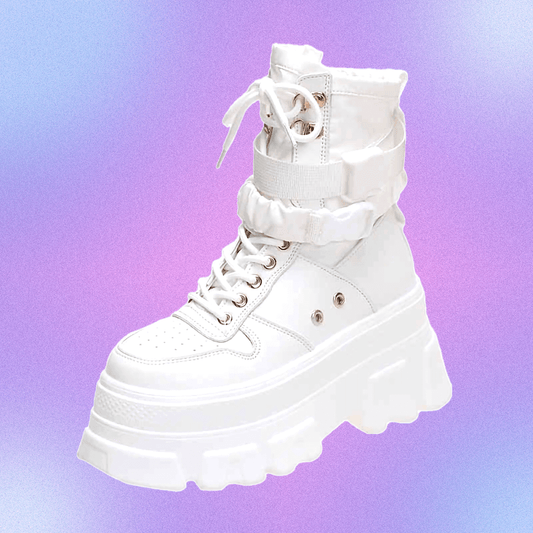 Egirl Shoes Platform White