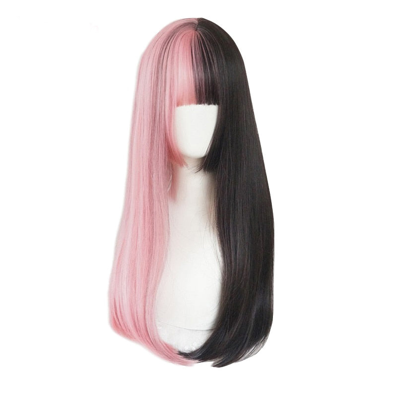 Split deals dyed wig