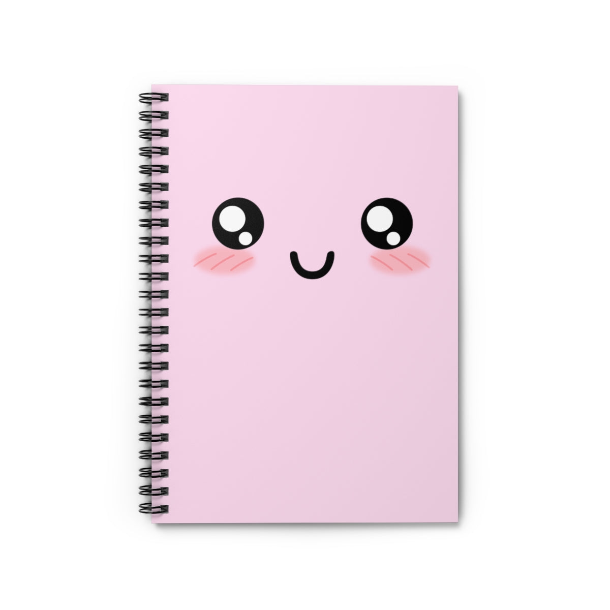 Aesthetic Notebook Kawaii Pastel Cutie Face Spiral Decora Kei