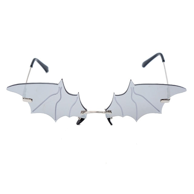 Gothic Bat Wings Sunglasses Grey