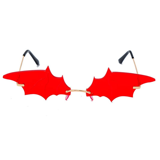 Vampire Aesthetic Bat Wings Sunglasses Red