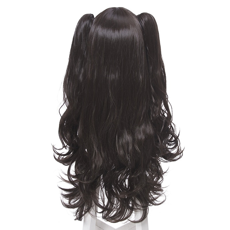 E-Girl Cosplay Wig Long Wavy Ponytails