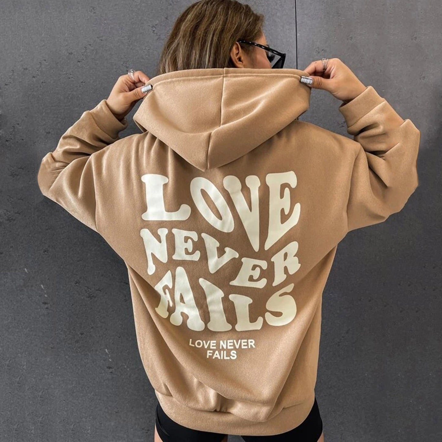 Love Never Fails Aesthetic Hoodie