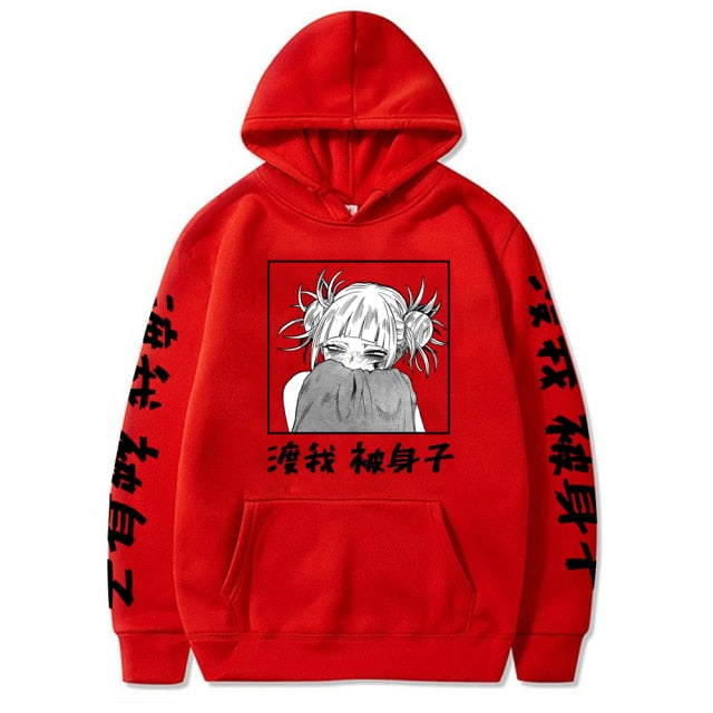 Anime Girl Hoodie Himiko - Red