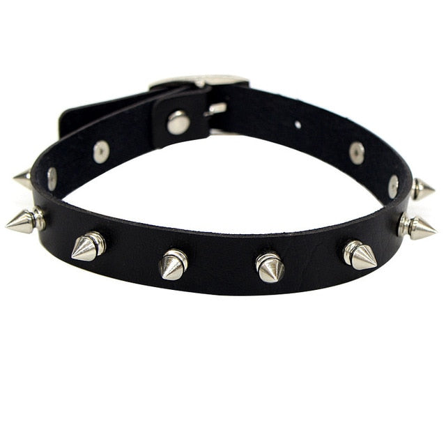 Dark Aesthetic Spikey Choker Necklace