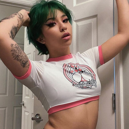 Y2K Rabbit Crop Top