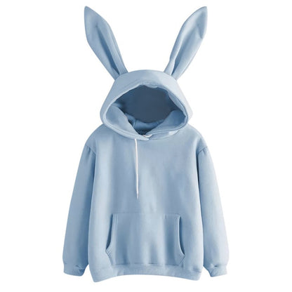 Bunny Ears Hoodie - Baby Blue