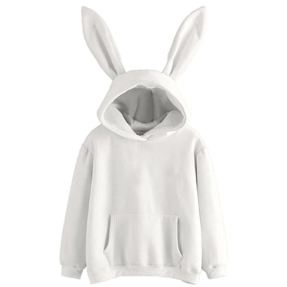Bunny Ears Hoodie - White