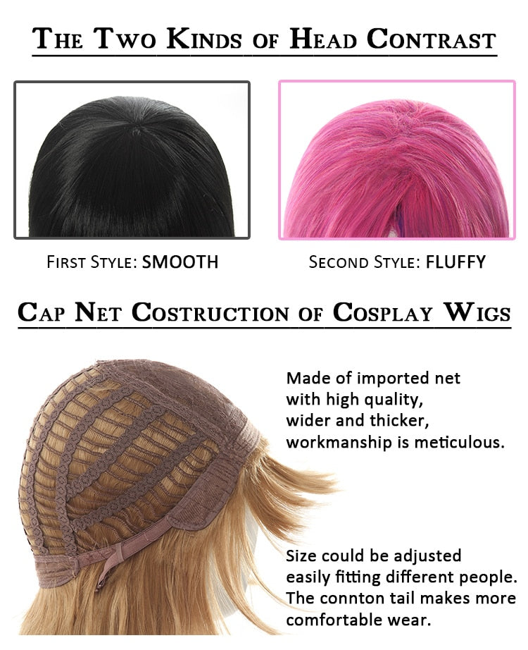 E-Girl Cosplay Split Dye Wig - Black and White