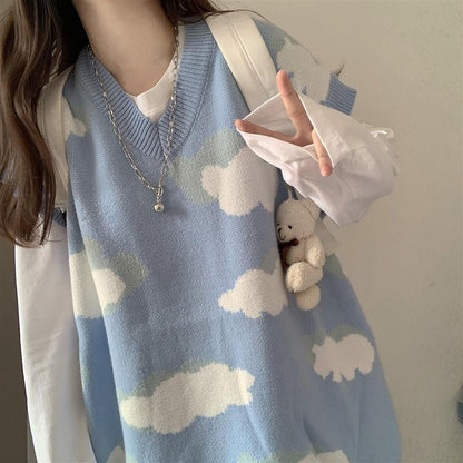 Clouds Knitted Vest