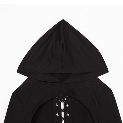Gothic Hoodie with Straps