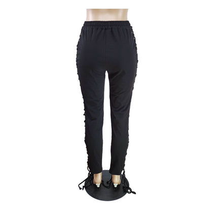 Gothic Lace Up Joggers