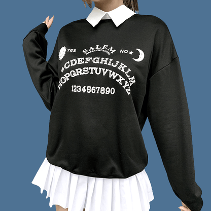 Wednesday Addams Outfit Sweater Ouija Board